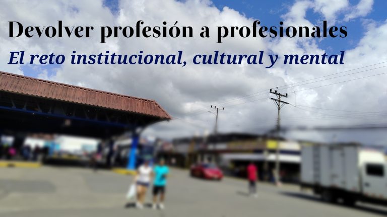 Getting professionals back to work: an institutional, cultural and mental challenge