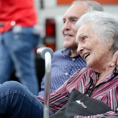 María Isabel enjoys the parades on September 15th. Gloria Calderón Bejarano / El Colectivo 506